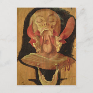 Cartão Postal Desenho anatômico da cabeça