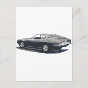 Cartão Postal Desenho Clássico Maserati Ghibli