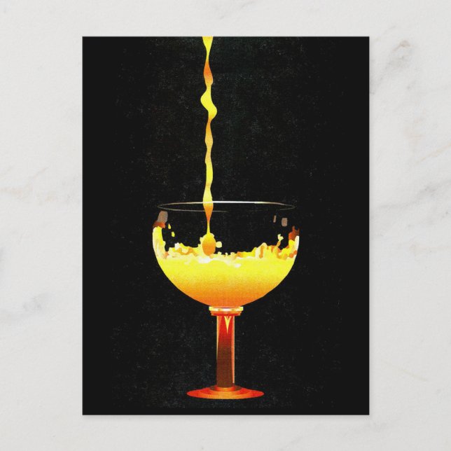 Cartão Postal Desenho Computador 2004 Despejo De Sumo Laranja (Frente)