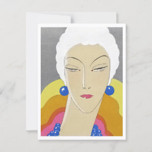 Cartão Postal Desenho da moda Art-Goût-Beauté (1928)