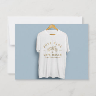 Cartão Postal desenho de camiseta com logotipo bonito