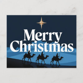 Cartão Postal Desenho de Natal Elegante - A Estrela de Belém