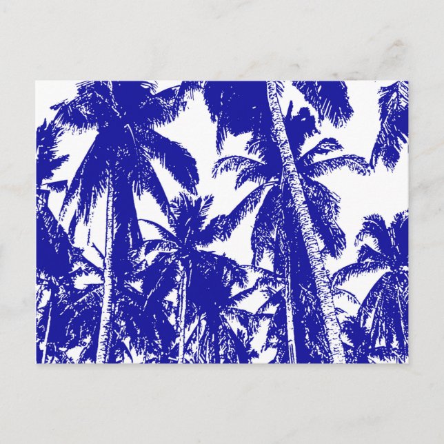 Cartão Postal Desenho de Palmeiras Gráficas (Frente)
