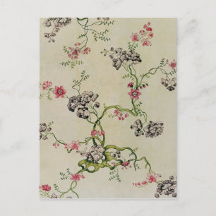 Cartão Postal Desenho de seda por Anna Maria Garthwaite, 1740