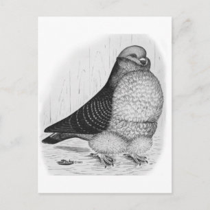 Cartão Postal Desenho de Tinta de Coroa Chinesa