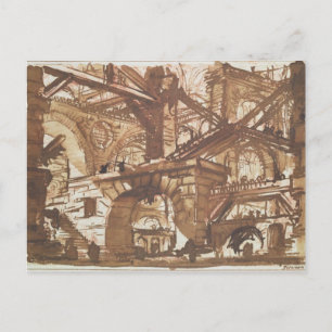 Cartão Postal Desenho de uma prisão imaginária