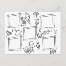 Desenho Divertido de Cores Tropicais para Crianças