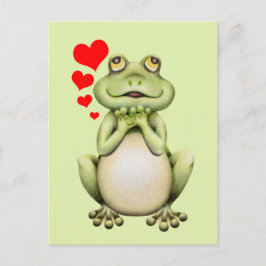 Cartão Postal Desenho do Amor sapo