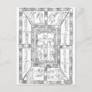 Cartão Postal Desenho do Codex aureus epternacensis