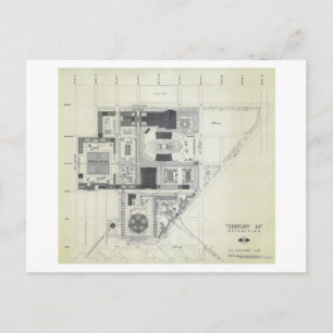 Cartão Postal Desenho do conceito aéreo da Agulha espacial