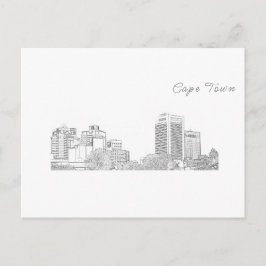 Cartão Postal Desenho dos Edifícios de Arquitetura da Cidade do 