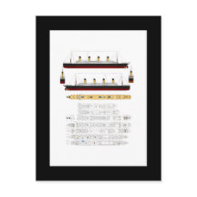 Desenho e Diagrama Titanic do RMS