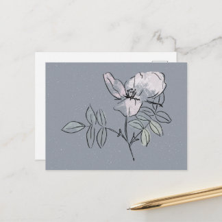 Cartão Postal Desenho Flor Bonita