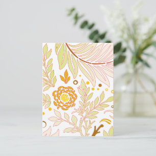 Cartão Postal Desenho Floral 19