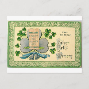 Cartão Postal Desenho irlandês vintage do dia de São Patrício or