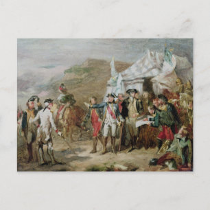 Cartão Postal Desenho para a Batalha de Yorktown