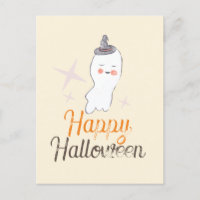 Desenho Retro de Fantasma para Halloween
