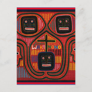 Cartão Postal Desenho Tribal Cuna