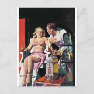 Cartão Postal desenhos animados do vintage estranhos