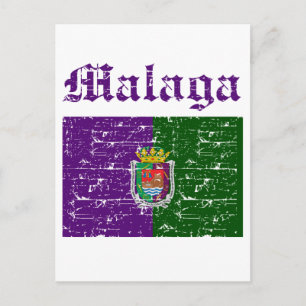 Cartão Postal desenhos da cidade de Málaga
