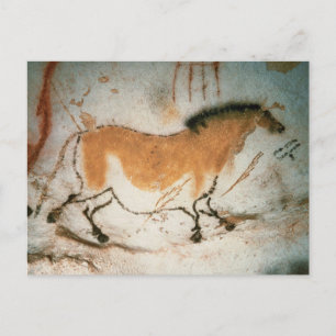 Cartão Postal Desenhos das cavernas Lascaux Francês Pré-Históric
