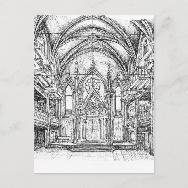 Cartão Postal Desenhos das placas Angel Orensanz (Frente)