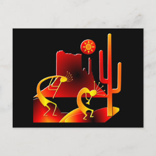Cartão Postal Desert Kokopelli