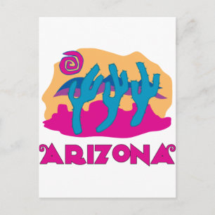 Cartão Postal Deserto de Arizona Rosa
