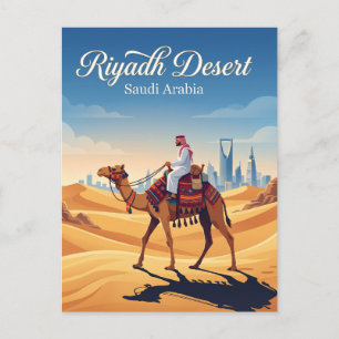 Cartão Postal Deserto de Riade Arábia Saudita