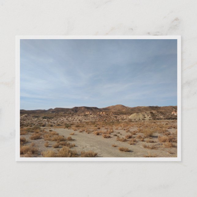 Cartão Postal Deserto de Tabernas (Espanha) (Frente)
