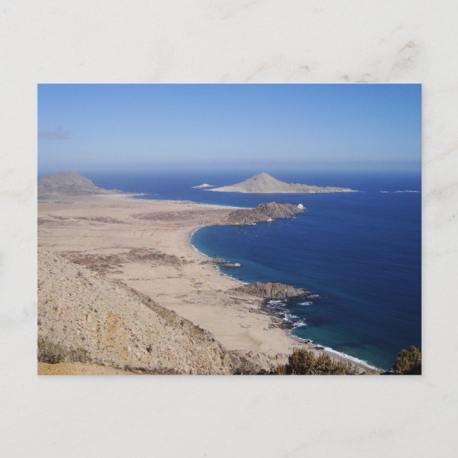 Cartão Postal Deserto do Atacama e Oceano Pacífico, Chile (Frente)