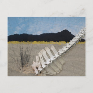 Cartão Postal Deserto Icônico como Georgia O'Keeffe.