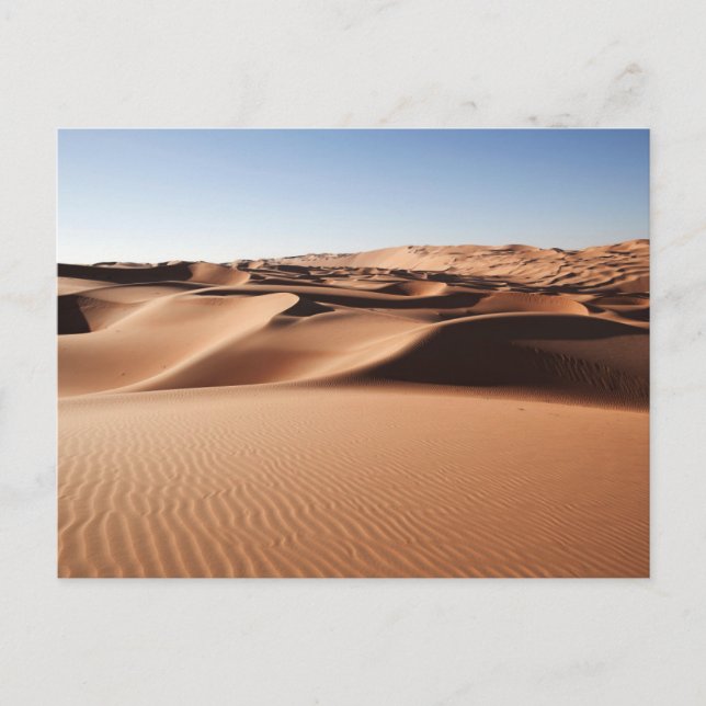 Cartão Postal Deserts | United Arab Emirates Sand Dunes (Frente)