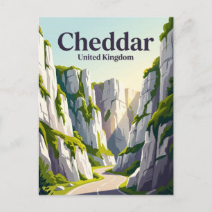 Cartão Postal Desfiladeiro de Cheddar Reino Unido