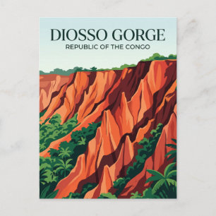 Cartão Postal Desfiladeiro de Diosso República do Congo