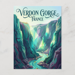 Cartão Postal Desfiladeiro de Verdon França