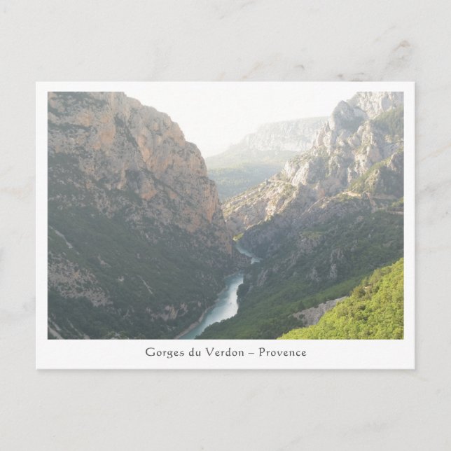 Cartão Postal Desfiladeiro de Verdon, França (Frente)