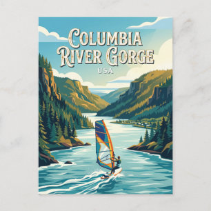 Cartão Postal Desfiladeiro do Rio Columbia EUA