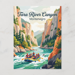 Cartão Postal Desfiladeiro do rio Tara, Montenegro
