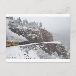 Cartão Postal Desfiladeiro em cascata a bordo do Polar Express