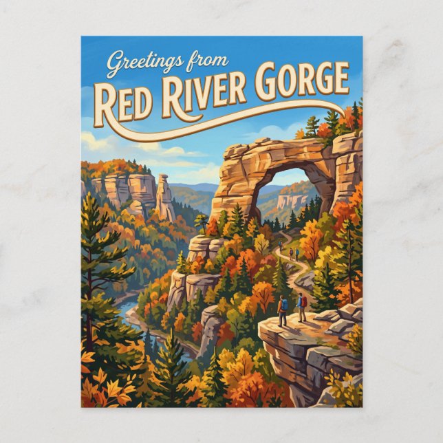 Cartão Postal Desfiladeiro Red River EUA (Frente)