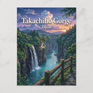 Cartão Postal Desfiladeiro Takachiho Japão