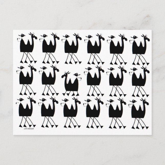 Cartão Postal Desfile de Camelos (Frente)