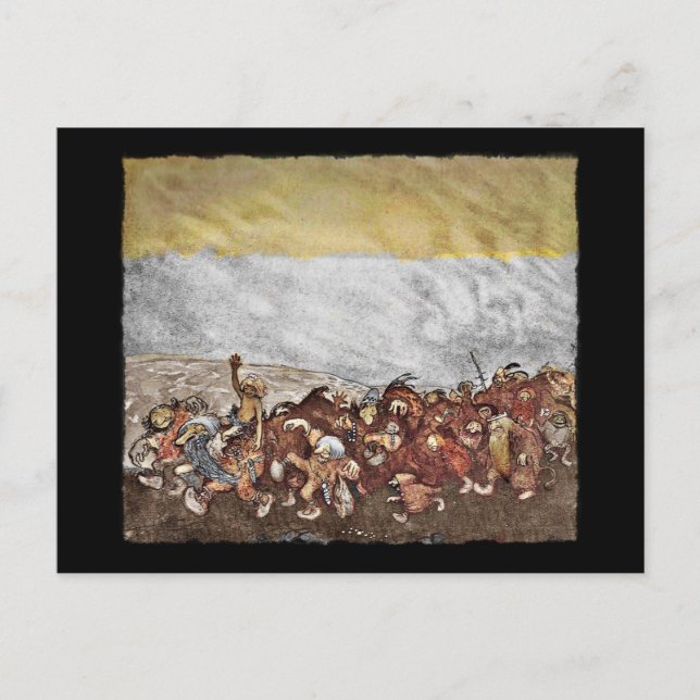 Cartão Postal Desfile de Trolls e Gnomos (Frente)