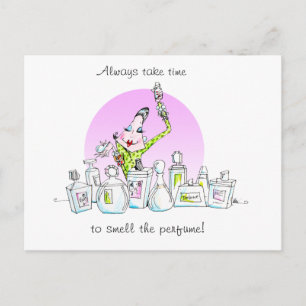 Cartão Postal Desfrute do cartão-postal do perfume