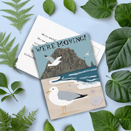 Cartão Postal Desgaste do Anúncio em Movimentação de Praia Mudan