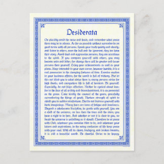 Cartão Postal Desiderata