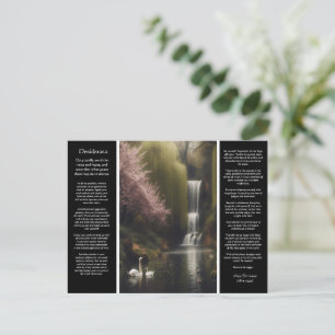 Cartão Postal Desiderata Waterfall: Romance in Woodland Bloom