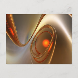 Cartão Postal Design 3d elegante e moderno abstrato