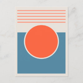 Cartão Postal Design abstrato sunshine